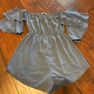 Off shoulder romper